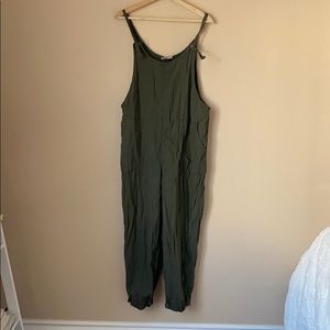 Olive Overall Jumpsuit